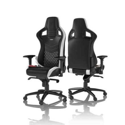 Noblechairs EPIC Valódi Bőr Fekete/Fehér/Piros